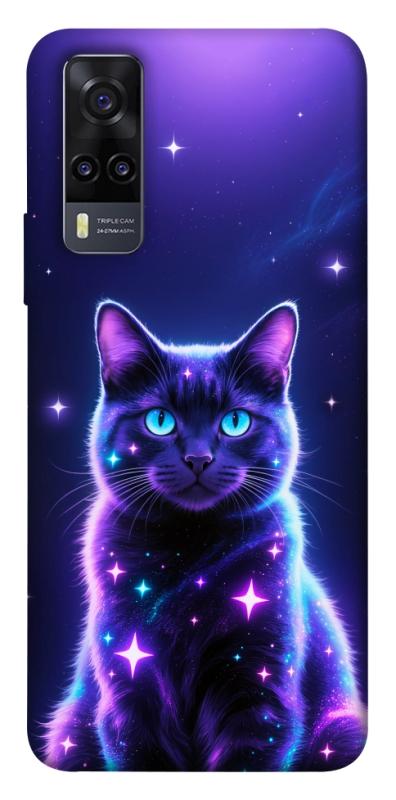 Чехол itsPrint Galaxy purple cat для Vivo Y31, котики, купить оптом с доставкой