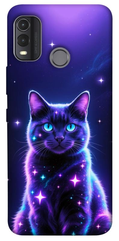 Чохол itsPrint Galaxy purple cat для Nokia G11 Plus, котики, купити оптом з доставкою