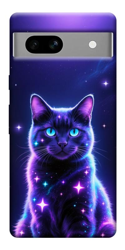 Чехол itsPrint Galaxy purple cat для Google Pixel 7a, животные, купить оптом с доставкой