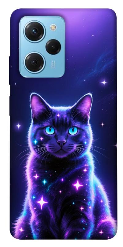 Чохол itsPrint Galaxy purple cat для Xiaomi Poco X5 Pro 5G, котики, купити оптом з доставкою