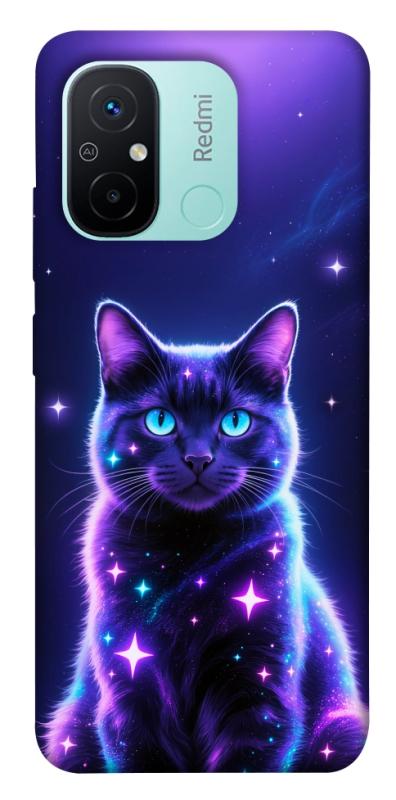 Чехол itsPrint Galaxy purple cat для Xiaomi Redmi 12C, животные, купить оптом с доставкой