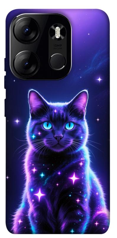 Чехол itsPrint Galaxy purple cat для Tecno Spark Go 2023, котики, купить оптом с доставкой