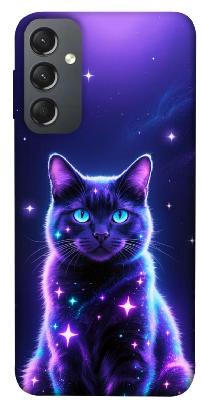 Чехол itsPrint Galaxy purple cat для Samsung Galaxy A24 4G, котики, купить оптом с доставкой