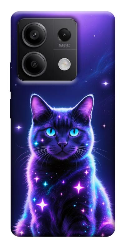 Чехол itsPrint Galaxy purple cat для Xiaomi Redmi Note 13 5G, животные, купить оптом с доставкой