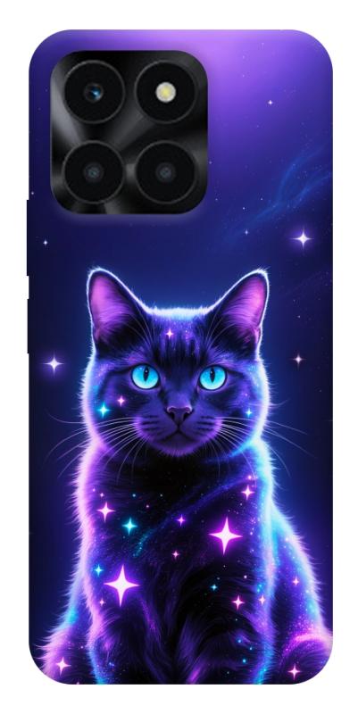 Чохол itsPrint Galaxy purple cat для Huawei Honor X6a, тварини, купити оптом з доставкою