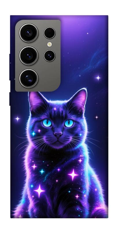 Чохол itsPrint Galaxy purple cat для Samsung Galaxy S24 Ultra, котики, купити оптом з доставкою
