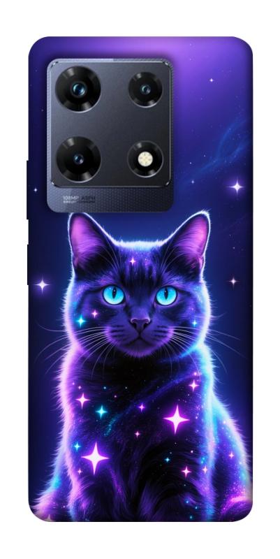 Чехол itsPrint Galaxy purple cat для Infinix Note 30 Pro, котики, купить оптом с доставкой