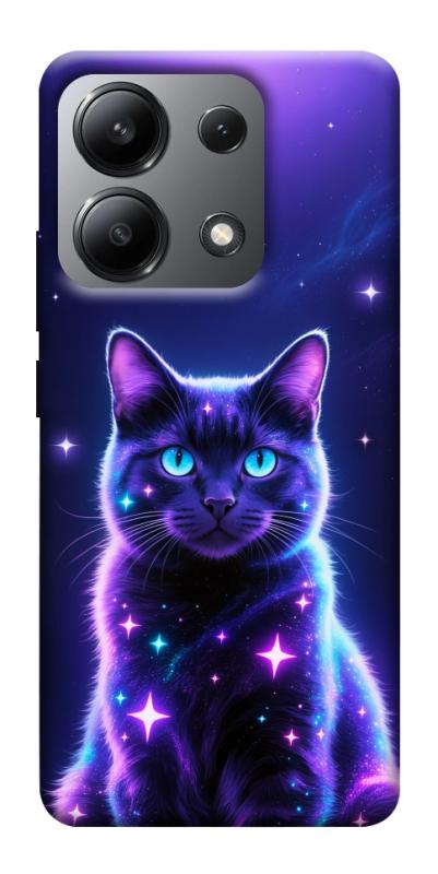 Чехол itsPrint Galaxy purple cat для Xiaomi Redmi Note 13 4G, животные, купить оптом с доставкой
