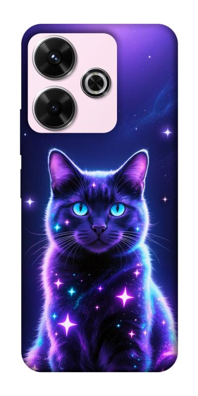 Чехол itsPrint Galaxy purple cat для Xiaomi Redmi 13 4G / Poco M6 4G, животные, купить оптом с доставкой