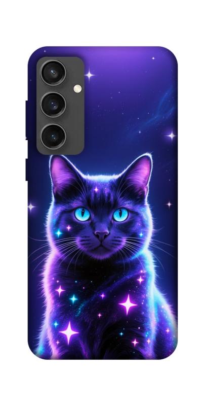Чехол itsPrint Galaxy purple cat для Samsung Galaxy S24 FE, животные, купить оптом с доставкой