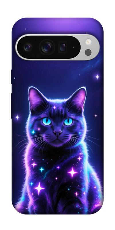 Чехол itsPrint Galaxy purple cat для Google Pixel 9 Pro XL, животные, купить оптом с доставкой