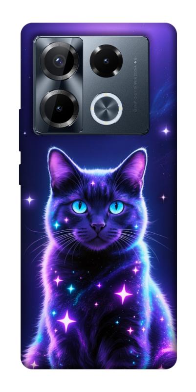 Чехол itsPrint Galaxy purple cat для Infinix Note 40 Pro 4G, котики, купить оптом с доставкой