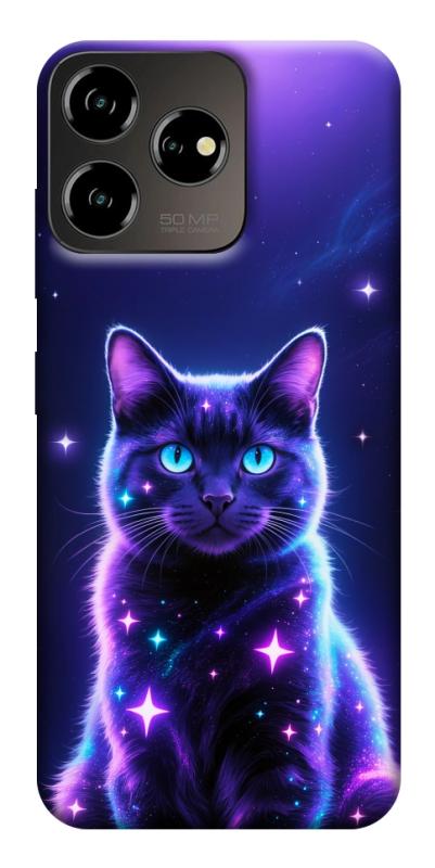 Чохол itsPrint Galaxy purple cat для ZTE Blade V50 Desing 4G, котики, купити оптом з доставкою
