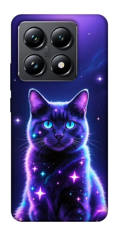 Чехол itsPrint Galaxy purple cat для Xiaomi 14T Pro, котики, купить оптом с доставкой