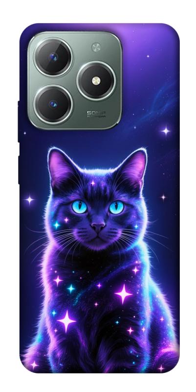 Чехол itsPrint Galaxy purple cat для Realme C61 4G, котики, купить оптом с доставкой