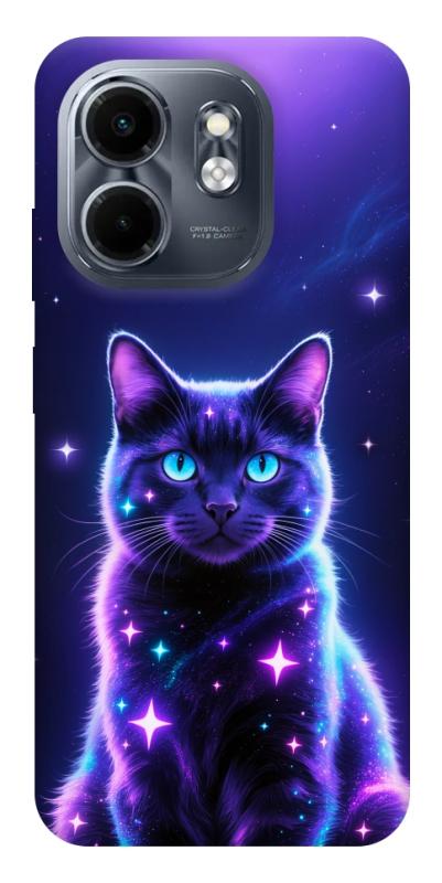 Чехол itsPrint Galaxy purple cat для Infinix Smart 9 4G / Hot 50i, котики, купить оптом с доставкой