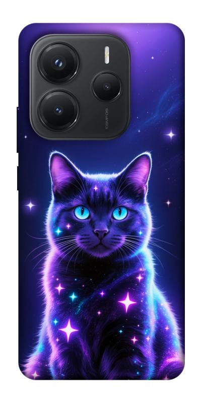 Чохол itsPrint Galaxy purple cat для Xiaomi Redmi Note 14 5G, тварини, купити оптом з доставкою