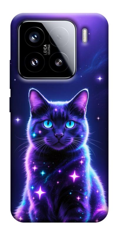 Чехол itsPrint Galaxy purple cat для Xiaomi 15, котики, купить оптом с доставкой