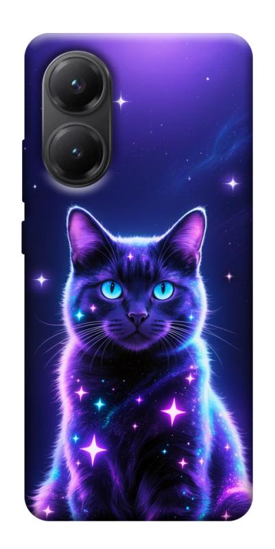 Чехол itsPrint Galaxy purple cat для Xiaomi Poco X7 Pro, котики, купить оптом с доставкой