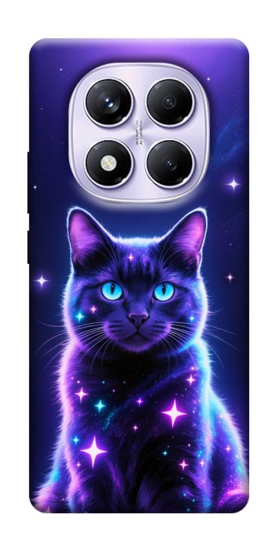 Чехол itsPrint Galaxy purple cat для Xiaomi Poco X7, котики, купить оптом с доставкой