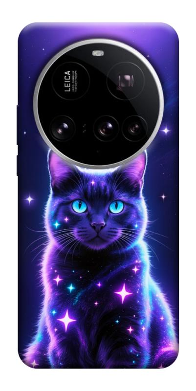 Чехол itsPrint Galaxy purple cat для Xiaomi 15 Ultra, котики, купить оптом с доставкой