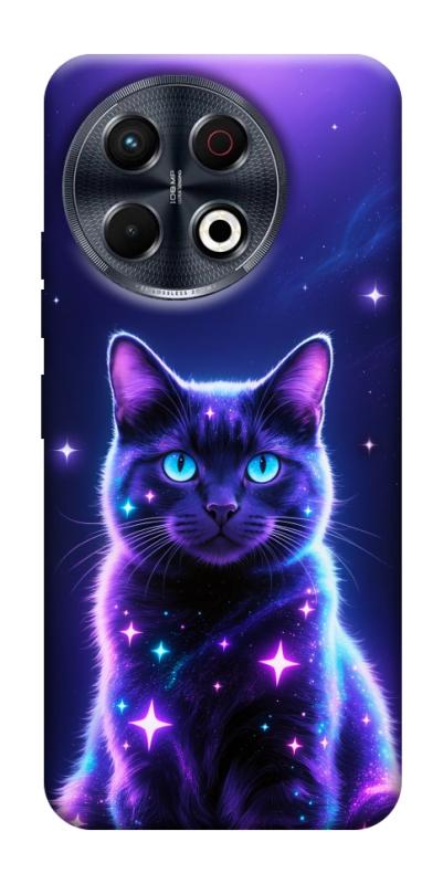 Чехол itsPrint Galaxy purple cat для TECNO Spark 30 Pro (KL7), котики, купить оптом с доставкой