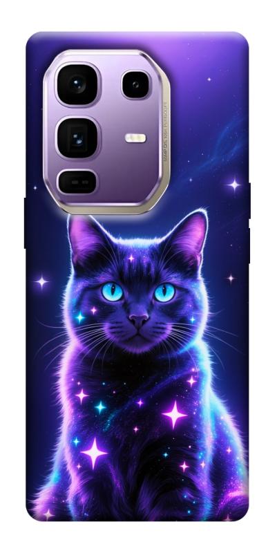 Чехол itsPrint Galaxy purple cat для Infinix Note 50 Pro+, животные, купить оптом с доставкой