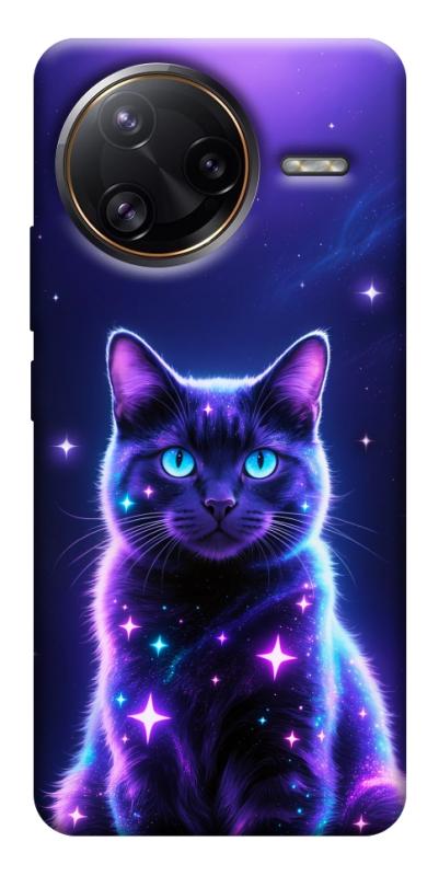 Чехол itsPrint Galaxy purple cat для Xiaomi Poco F7, котики, купить оптом с доставкой