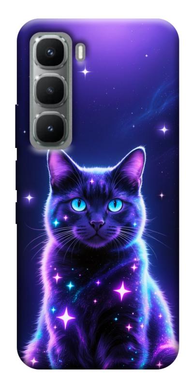 Чехол itsPrint Galaxy purple cat для Infinix Hot 60 Pro+, котики, купить оптом с доставкой