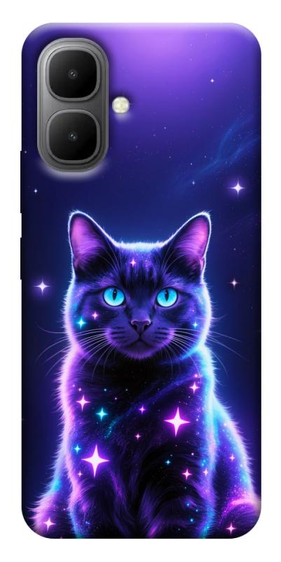 Чохол itsPrint Galaxy purple cat для Infinix Smart 10, котики, купити оптом з доставкою