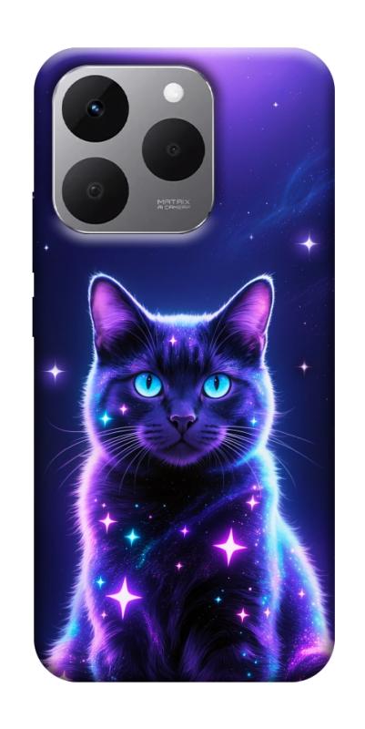 Чехол itsPrint Galaxy purple cat для Realme 15T, котики, купить оптом с доставкой