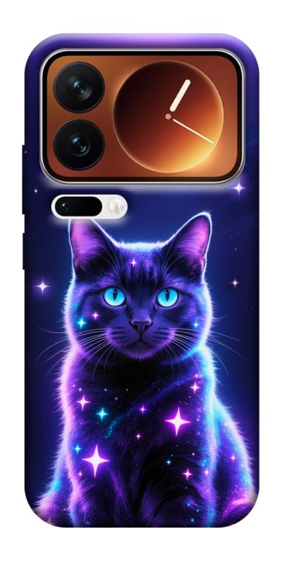 Чехол itsPrint Galaxy purple cat для Xiaomi 17 Pro Max, котики, купить оптом с доставкой