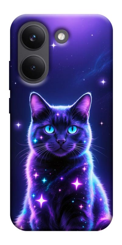 Чохол itsPrint Galaxy purple cat для Xiaomi Poco X8 Pro, тварини, купити оптом з доставкою