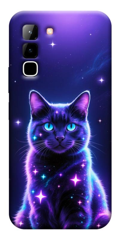 Чехол itsPrint Galaxy purple cat для Infinix Hot 70, котики, купить оптом с доставкой