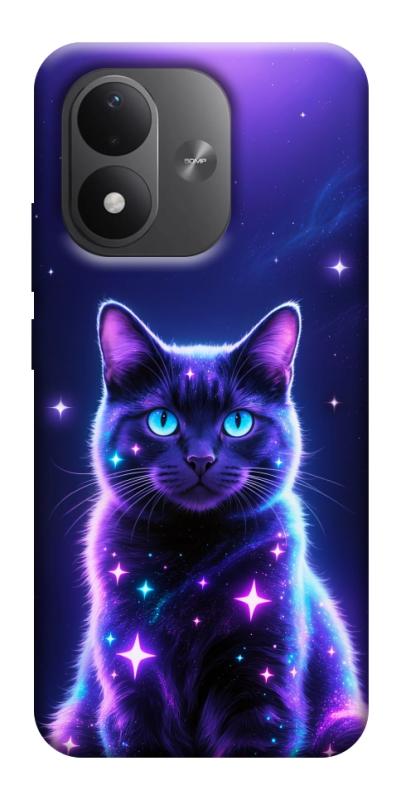 Чехол itsPrint Galaxy purple cat для Xiaomi Redmi Note 17, котики, купить оптом с доставкой