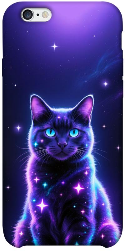 Чехол itsPrint Galaxy purple cat для Apple iPhone 6/6s plus (5.5"), животные, купить оптом с доставкой