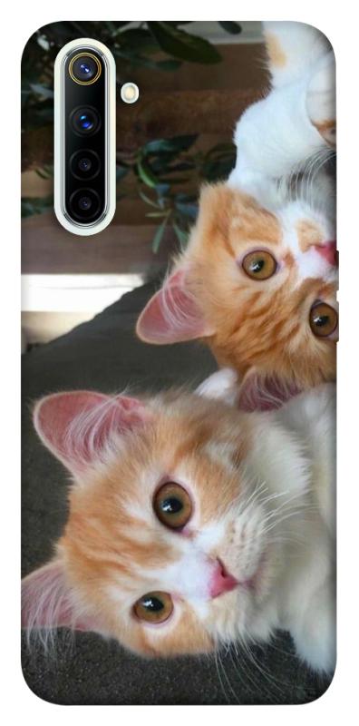 Чехол itsPrint Fluffy Duo для Realme 6, животные, купить оптом с доставкой