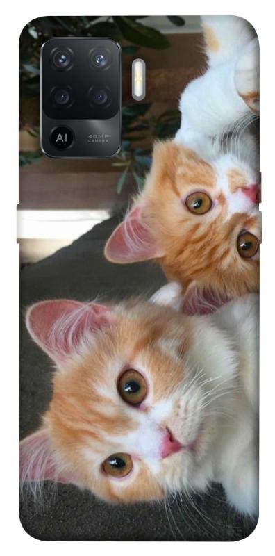 Чехол itsPrint Fluffy Duo для Oppo Reno 5 Lite, животные, купить оптом с доставкой