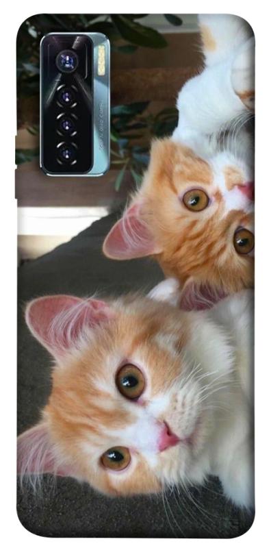 Чехол itsPrint Fluffy Duo для TECNO Camon 17 Pro, животные, купить оптом с доставкой