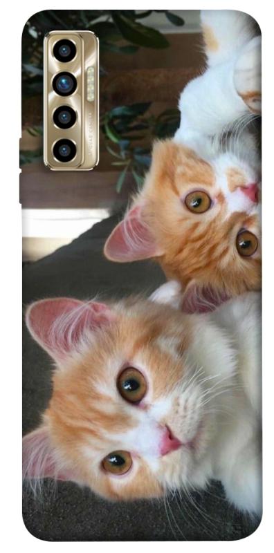 Чехол itsPrint Fluffy Duo для TECNO Camon 17P, животные, купить оптом с доставкой
