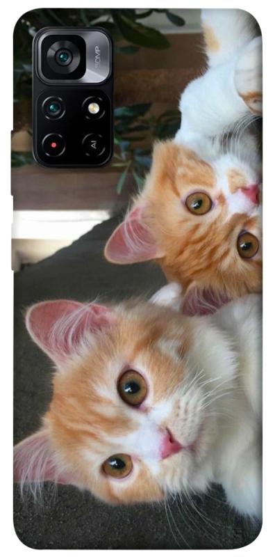 Чехол itsPrint Fluffy Duo для Xiaomi Poco M4 Pro 5G, животные, купить оптом с доставкой