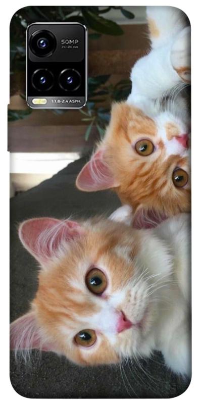 Чехол itsPrint Fluffy Duo для Vivo Y21 / Y33s, животные, купить оптом с доставкой