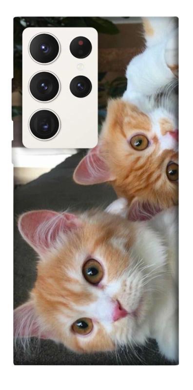 Чехол itsPrint Fluffy Duo для Samsung Galaxy S23 Ultra, животные, купить оптом с доставкой