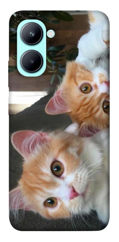 Чехол itsPrint Fluffy Duo для Realme C33, животные, купить оптом с доставкой