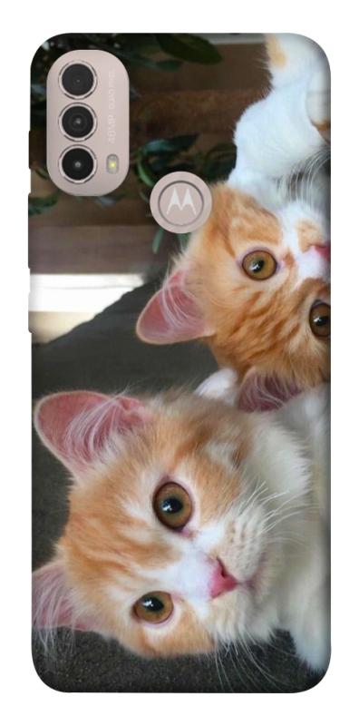 Чехол itsPrint Fluffy Duo для Motorola Moto E40, животные, купить оптом с доставкой