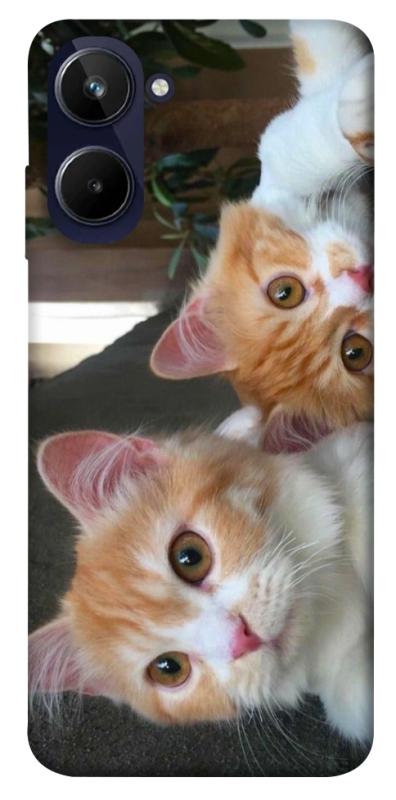 Чехол itsPrint Fluffy Duo для Realme 10 4G, животные, купить оптом с доставкой