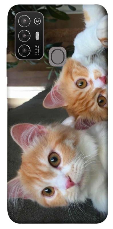 Чехол itsPrint Fluffy Duo для ZTE Blade A52, животные, купить оптом с доставкой