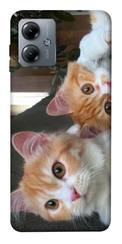Чехол itsPrint Fluffy Duo для Motorola Moto G14, животные, купить оптом с доставкой