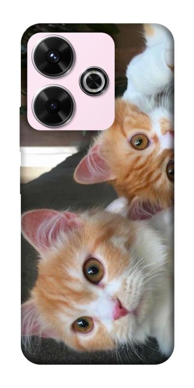 Чехол itsPrint Fluffy Duo для Xiaomi Redmi 13 4G / Poco M6 4G, животные, купить оптом с доставкой
