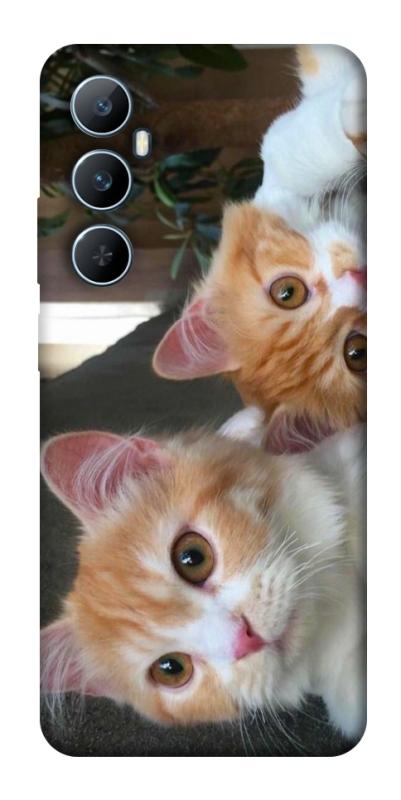 Чехол itsPrint Fluffy Duo для Realme C65 4G, животные, купить оптом с доставкой